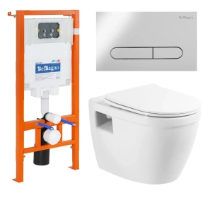 Комплект BelBagno Loto BB070CHR/SC/BB002-80/BB005-PR-CHROME кнопка хром глянец 