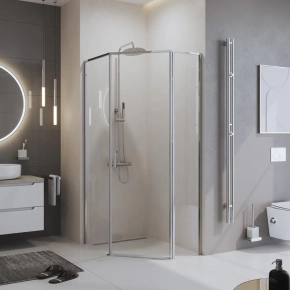 Душевой уголок BelBagno Uno-195 UNO-195-PH-1-100/80-C-Cr 