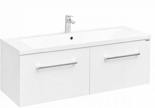 Тумба под раковину Aquaton Мадрид 120 М 2 ящика белая