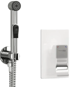 Гигиенический душ Wasserkraft Aller A010657WHITE со смесителем, с внутренней частью 