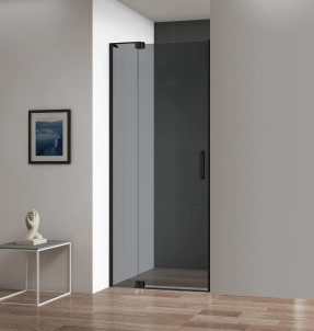Душевая дверь в нишу Cezares Slider B-1-100/110-GRIGIO-NERO 