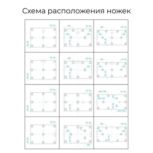 Габаритная схема Поддон для душа RGW Stone Tray ST-De 120x100