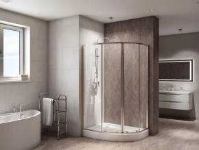 Душевой уголок BelBagno Due RH-2-100/80-C-Cr 