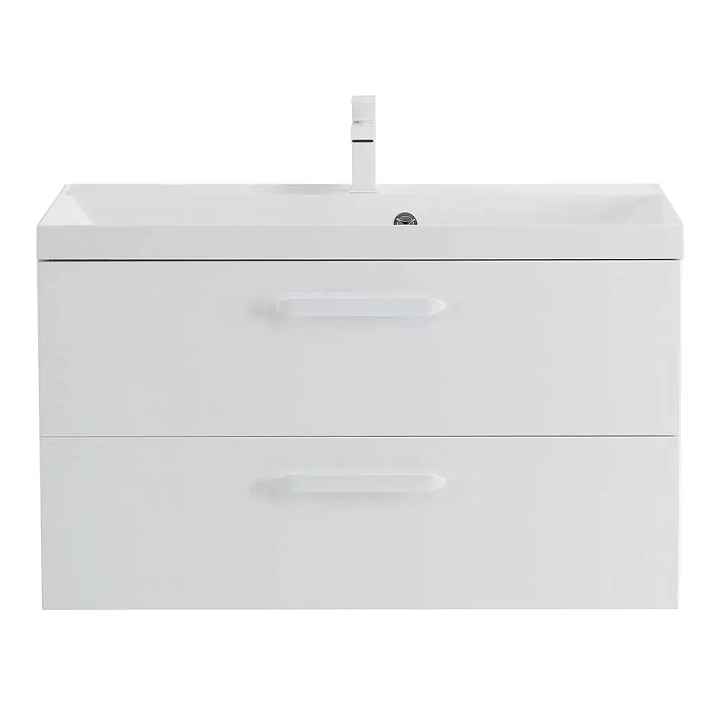 Тумба под раковину BelBagno Aurora 80 подвесная, bianco lucido