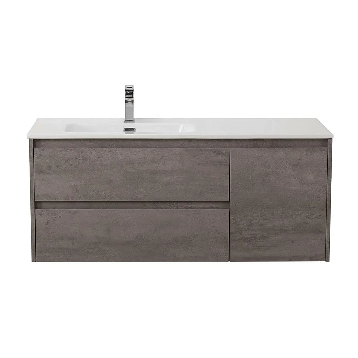 Тумба под раковину BelBagno Kraft 100 L подвесная, Cemento Grigio