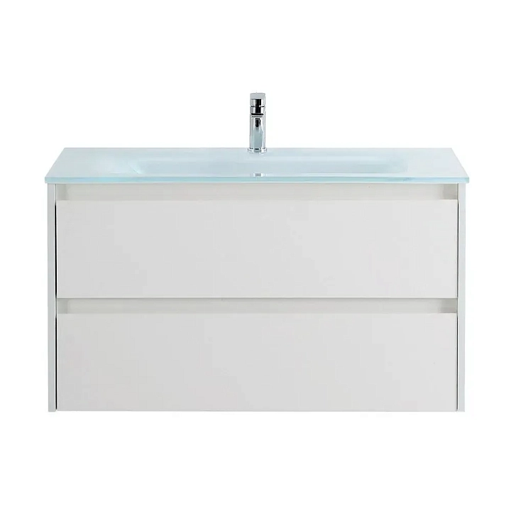 Тумба под раковину BelBagno Kraft 100 подвесная, bianco opaco