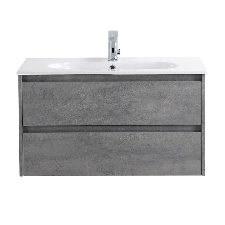 Тумба под раковину BelBagno Kraft 90 подвесная, cemento grigio