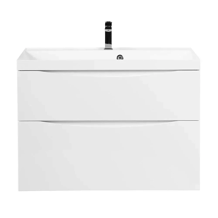 Тумба под раковину BelBagno Marino-H60 80 подвесная, bianco lucido
