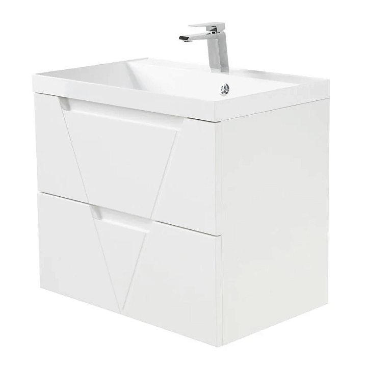 Тумба под раковину BelBagno Vittoria 70 подвесная, bianco opaco