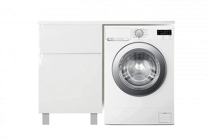 Тумба с раковиной Эстет Dallas Luxe 130 L белая