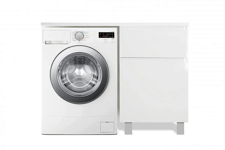 Тумба с раковиной Эстет Dallas Luxe 130 R белая