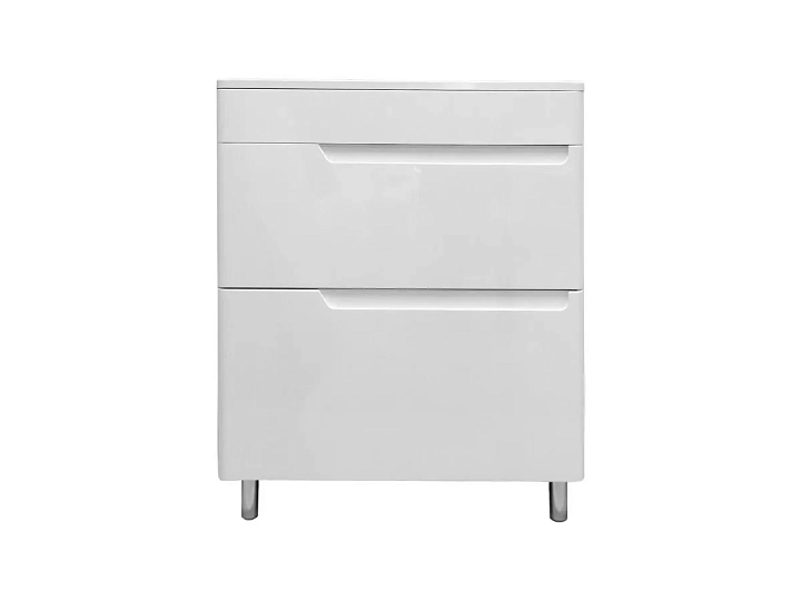 Тумба с раковиной Эстет Kare Luxe 70 белая