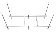 Каркас для ванны Azario Adelina AV0010170K 170 см