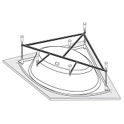 Каркас для ванны Vagnerplast 143x143 VPK143143