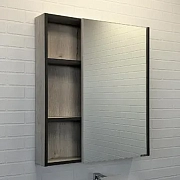 Зеркало-шкаф Comforty Вена 70 дуб дымчатый