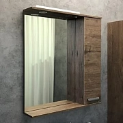 Зеркало-шкаф Comforty Марио 75 дуб темный