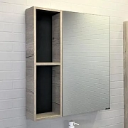 Зеркало-шкаф Comforty Порто 75 дуб дымчатый