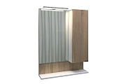 Зеркало-шкаф Comforty Рига 60 дуб сонома