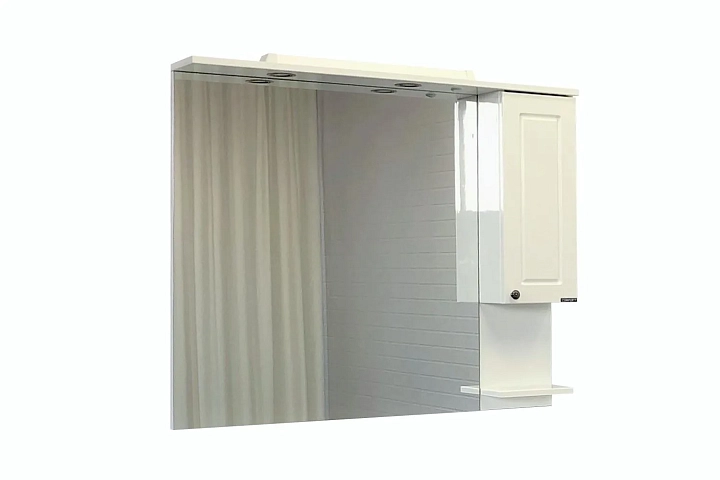 Зеркало-шкаф Comforty Севилья 100 слоновая кость