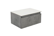 Тумба Comforty Осло 60 бетон светлый подвесная