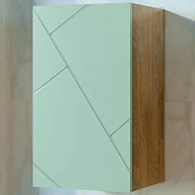 Шкаф Бриклаер Кристалл 35.2x60 фисташка/дуб гранж песочный