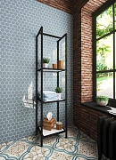 Шкаф-пенал Эстет Comfort Loft белый, черный
