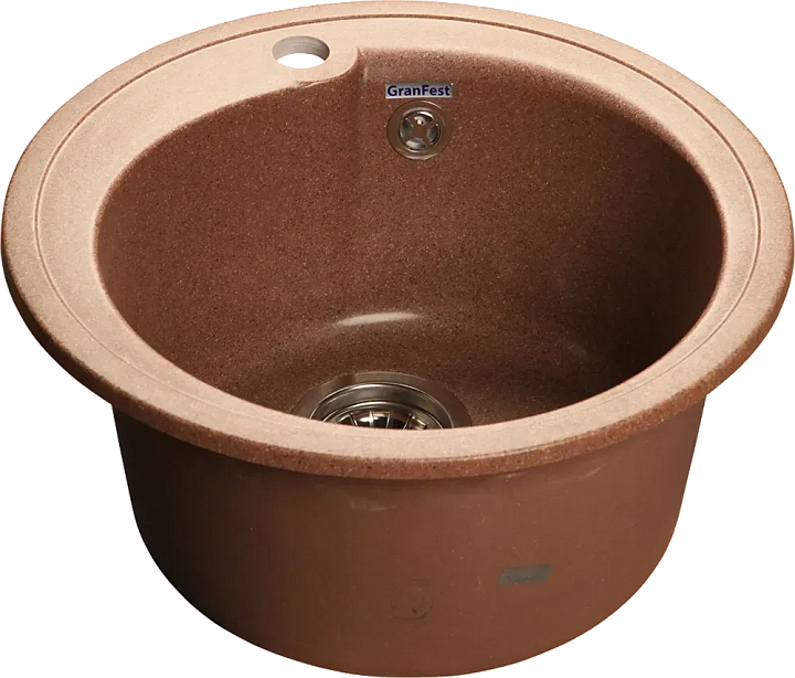 Мойка кухонная GranFest Rondo (R-450) 45 см терракот