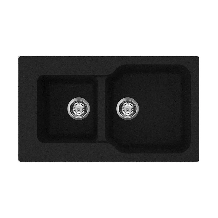 Мойка кухонная Omoikiri Maru 86-2-BL черный