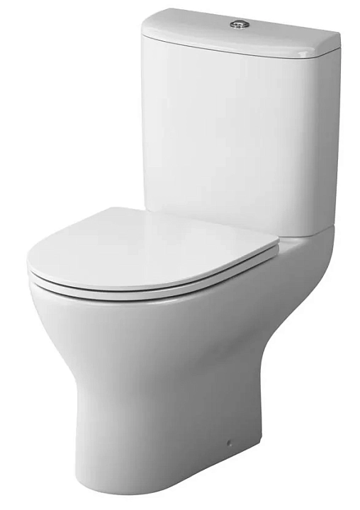 Унитаз-компакт Damixa Luna DX46C8600SC безободковый, с микролифтом