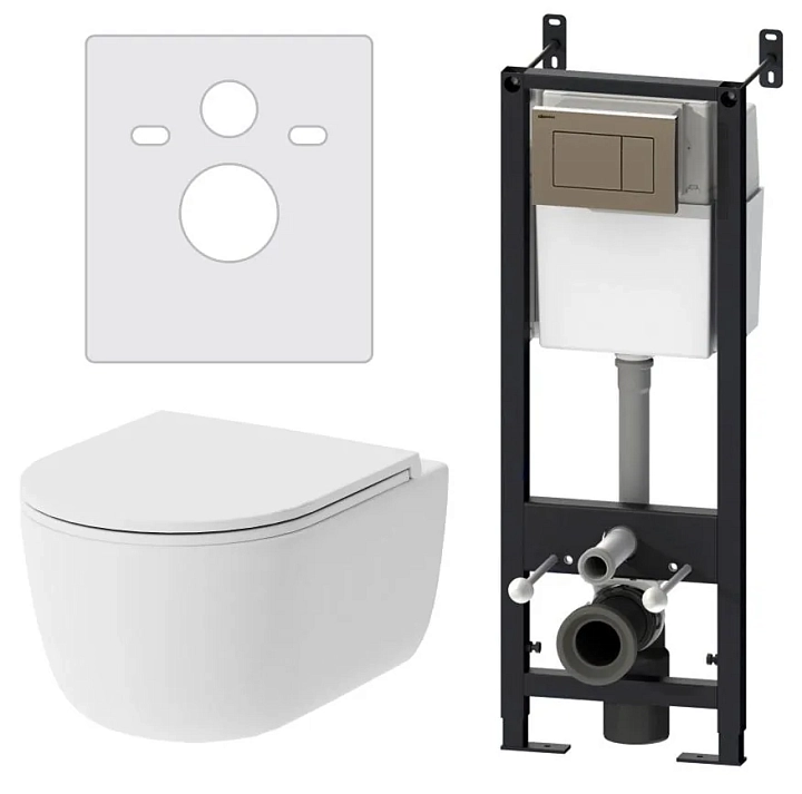 Комплект Damixa Sirius DX86.IS10151.1700 кнопка смыва хром