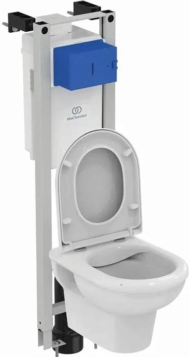 Комплект Ideal Standard Exacto X022601 (подвесной унитаз + инсталляция + сиденье)