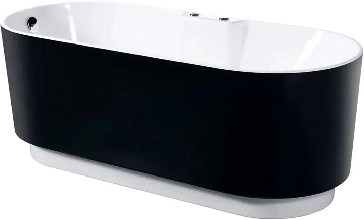 Акриловая ванна Orans 601FTSH 175x75 черный