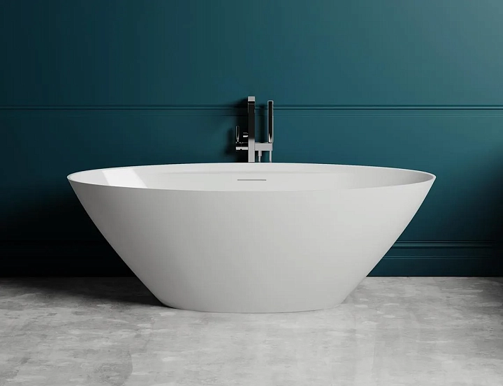 Ванна из искусственного камня Salini Diva 102221M 178х86 матовая