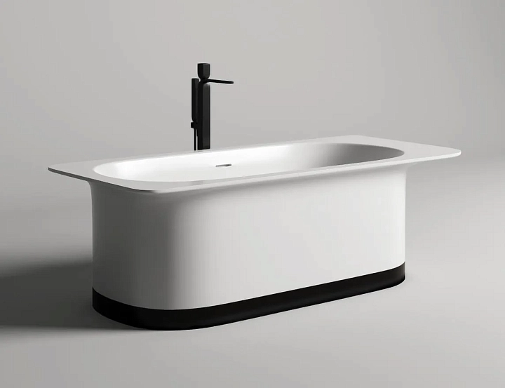 Ванна из искусственного камня Salini Ninfea 102721M 180х82 матовая
