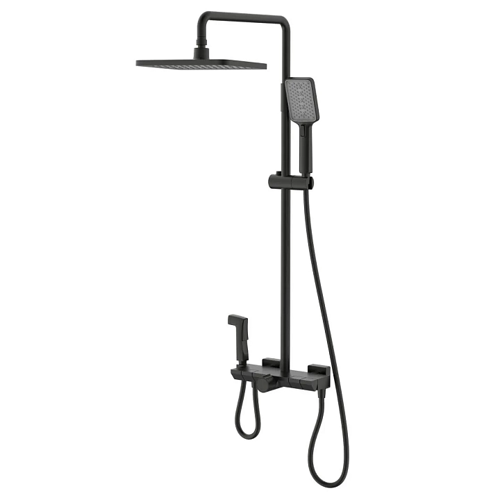 Душевая стойка Black&White Universe U7016B черный матовый