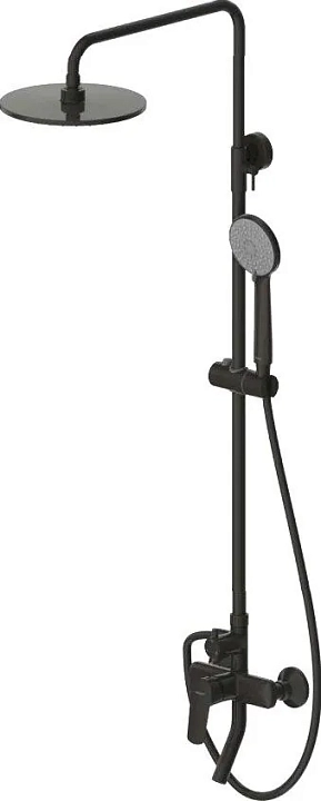 Душевая стойка Bravat Rhein F6429564BW-A-ENG черная