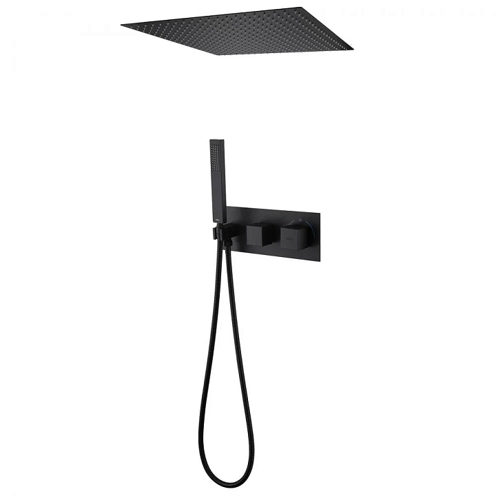Душевой комплект Abber Daheim AF8255B черный матовый