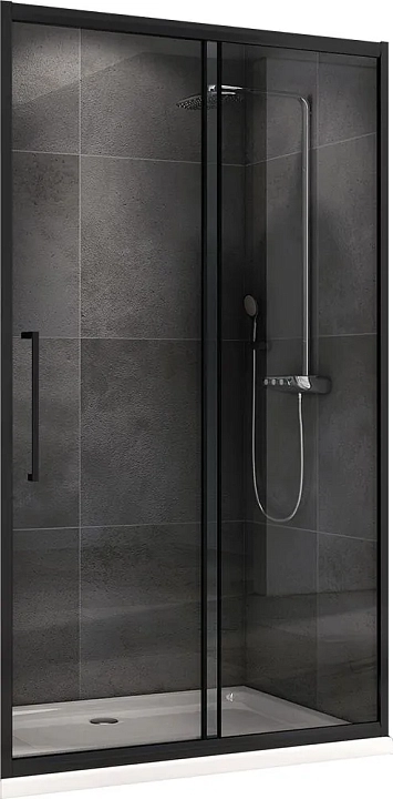Душевая дверь Abber Schwarzer Diamant AG30120BH 120 см