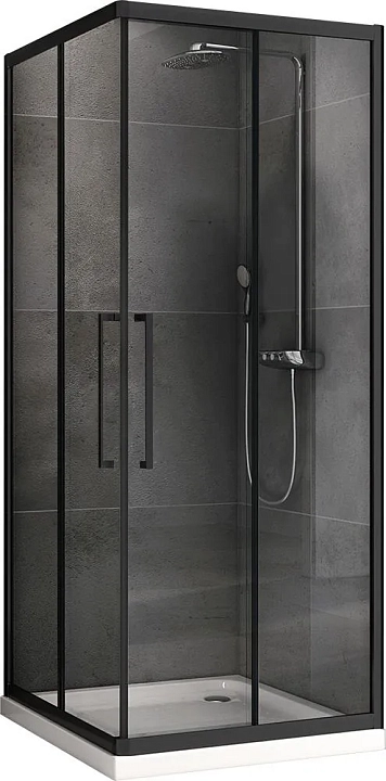 Душевой уголок Abber Schwarzer Diamant AG02100BH 100x100
