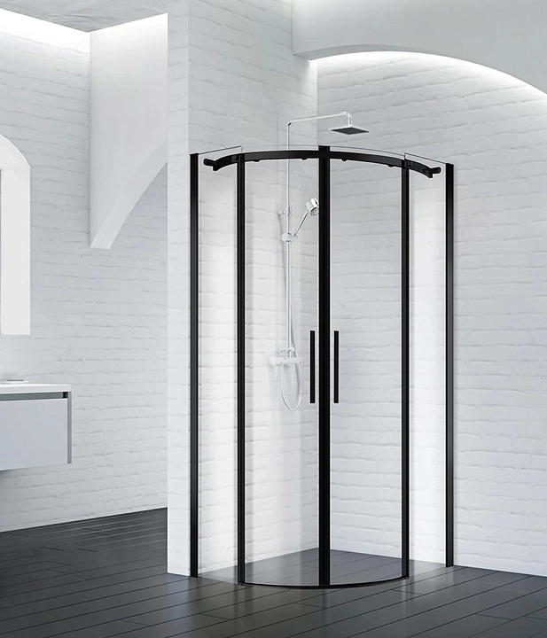Душевой уголок BelBagno Acqua R-2-90-C-NERO