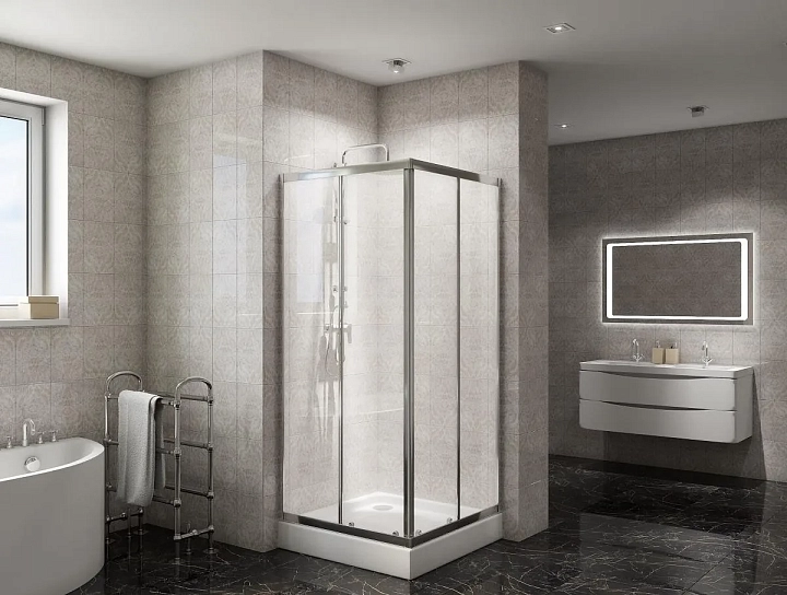 Душевой уголок BelBagno Due A-2-80-C-Cr