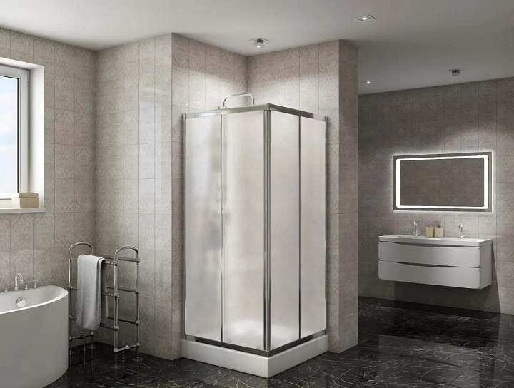 Душевой уголок BelBagno Due A-2-90-P-Cr