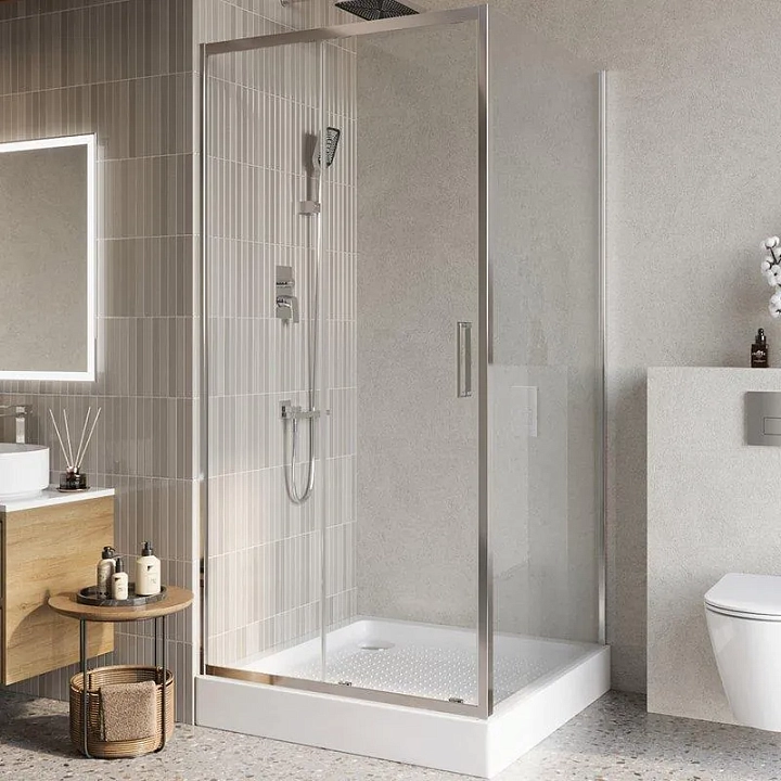 Душевой уголок BelBagno Luce A-1-100/100-C-Cr