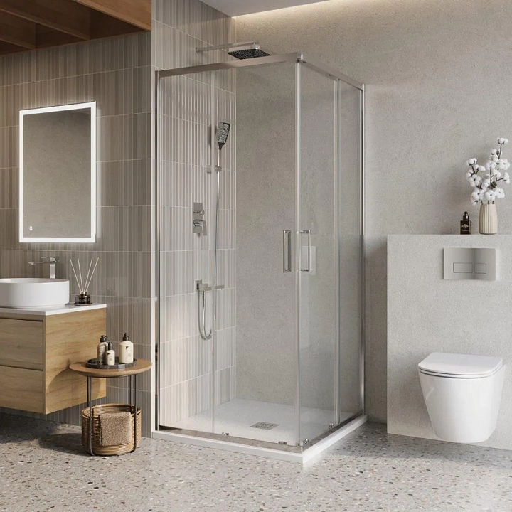 Душевой уголок BelBagno Luce A-2-90-C-Cr
