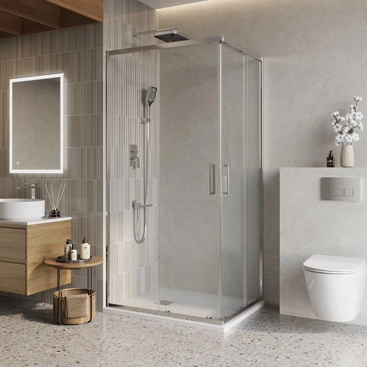 Душевой уголок BelBagno Luce AH-2-120/90-C-Cr