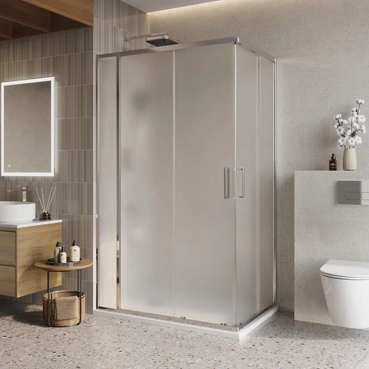 Душевой уголок BelBagno Luce AH-21-120/80-P-Cr