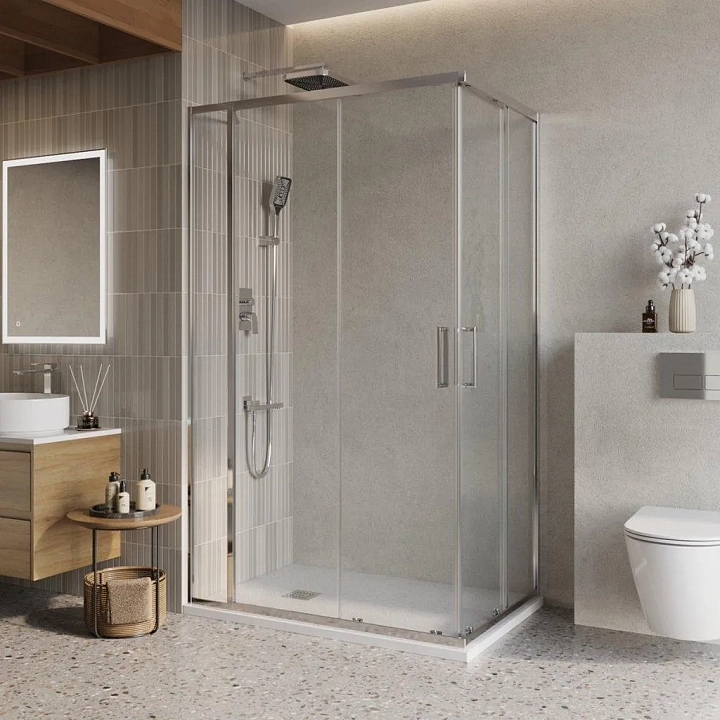 Душевой уголок BelBagno Luce AH-21-125/80-C-Cr