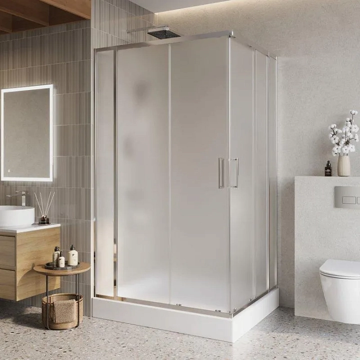 Душевой уголок BelBagno Luce AH-22-120/100-P-Cr