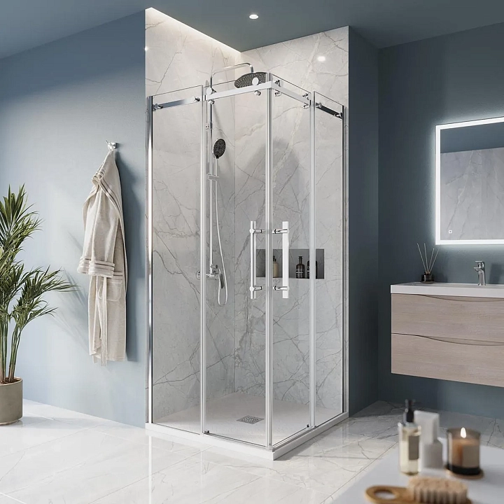 Душевой уголок BelBagno Marino A-2-100-C-CR