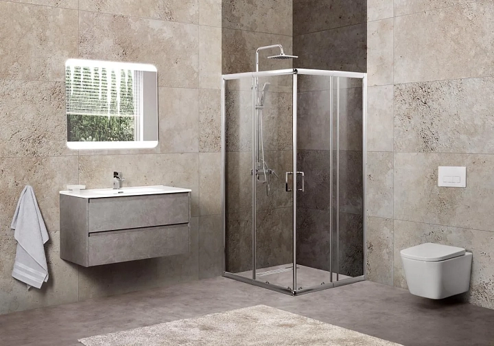 Душевой уголок BelBagno Unique A-2-85/100-C-Cr